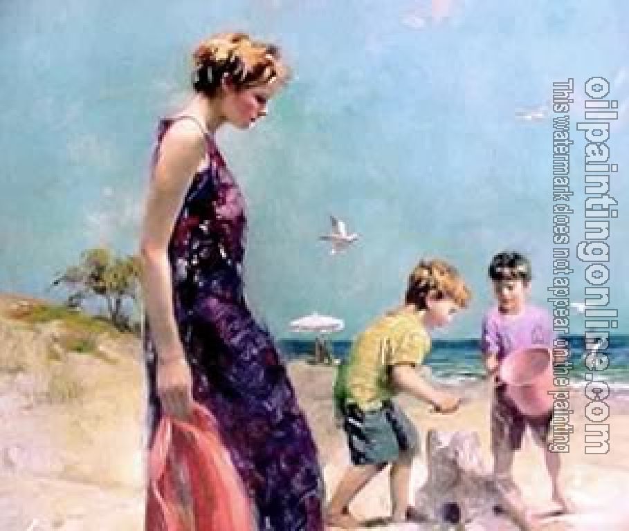 Pino Daeni - Impression oil painting.